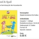 Kinderbuch Spiel und Spass vom Freistaat Sachsen